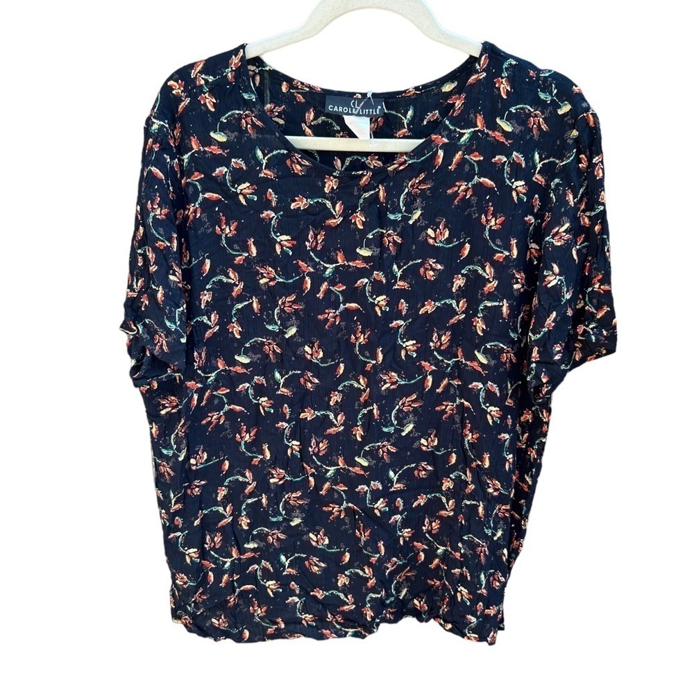 CAROLE LITTLE VINTAGE FLORAL BLOUSE